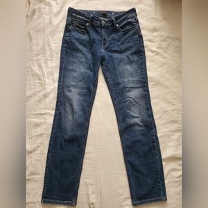 Silver Suki Jeans Women's Straight Leg in Dark Blue Size 28